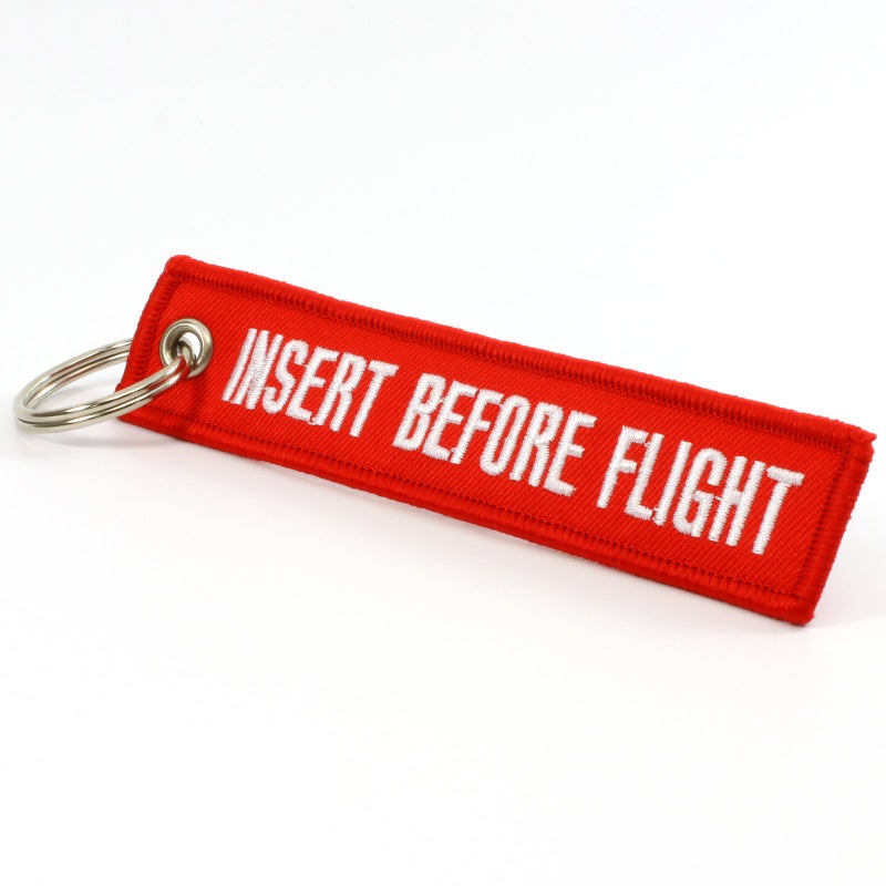 Rotary13B1 INSERT BEFORE FLIGHT Keychain - Red - Image 4